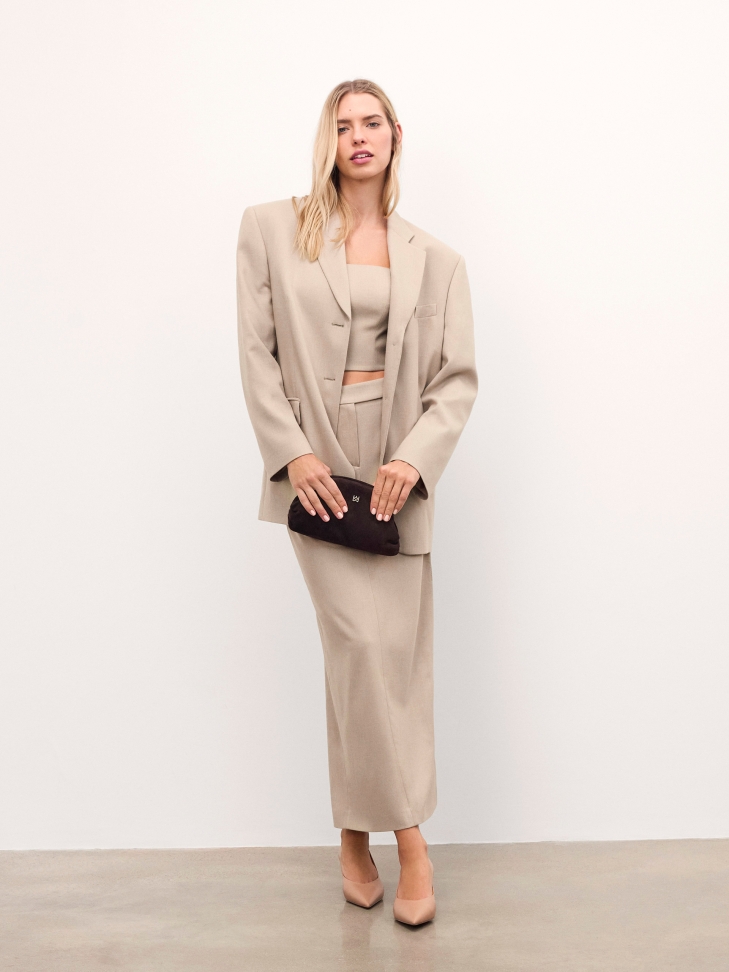 Décolleté classiche in pelle beige EVELISE