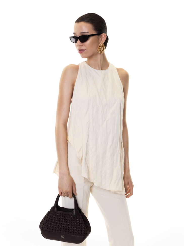 Borsa marrone scuro con manici e inserto rimovibile KS MAROSA