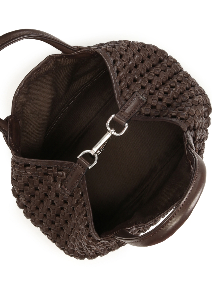 Borsa marrone scuro con manici e inserto rimovibile KS MAROSA