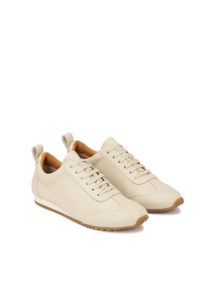 Sneakers stringate di colore bianco sporco BRETTY