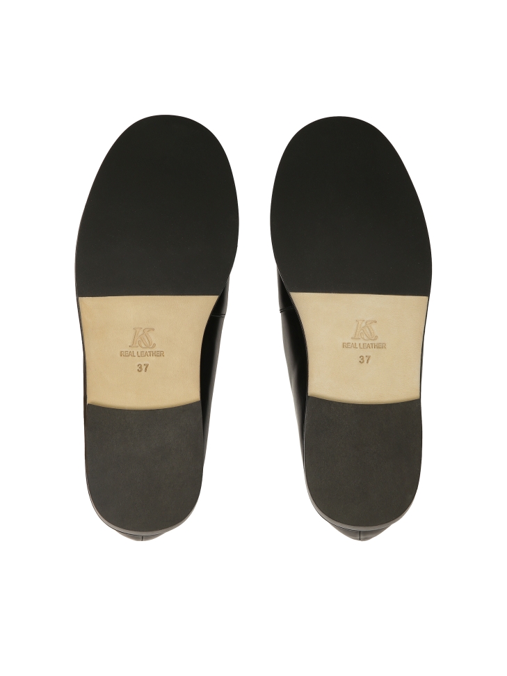 Mocassini neri in pelle naturale KS MODANE