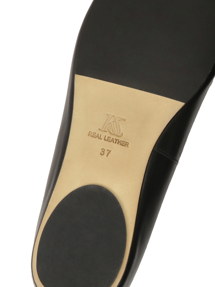 Ballerine nere in pelle morbida  KS ANITE