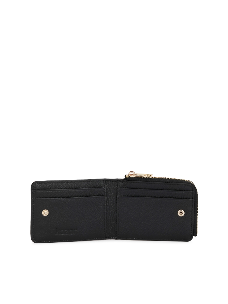 Pratico portafoglio nero CAETANA