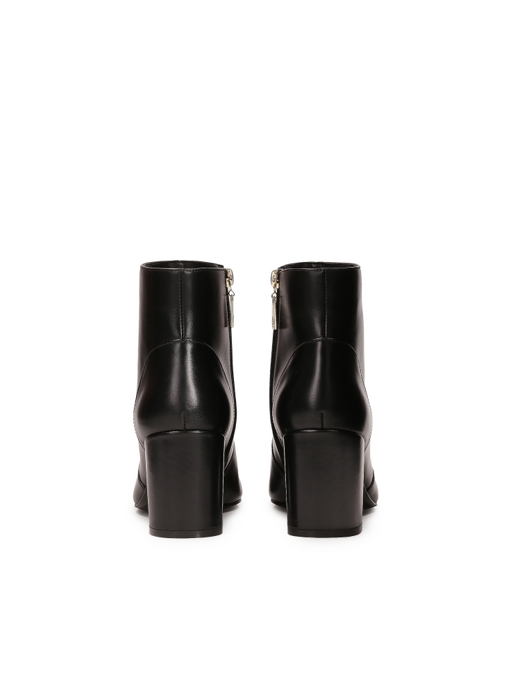 Stivali in pelle nera con tacco a blocco LIMARI