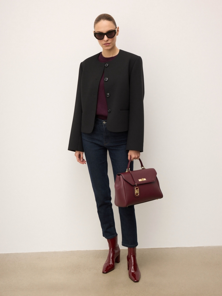 Stivali a spillo maroon LIMARI