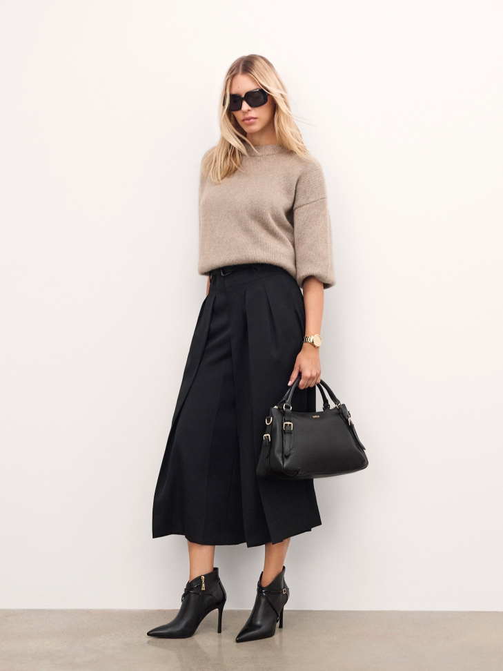 Borsa universale in pelle nera ELEONORE