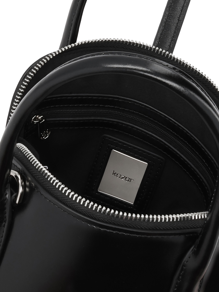 Borsa in pelle con struttura rigida CYRELLA S