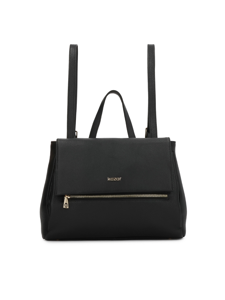 Zaino in pelle con patta MELAINE