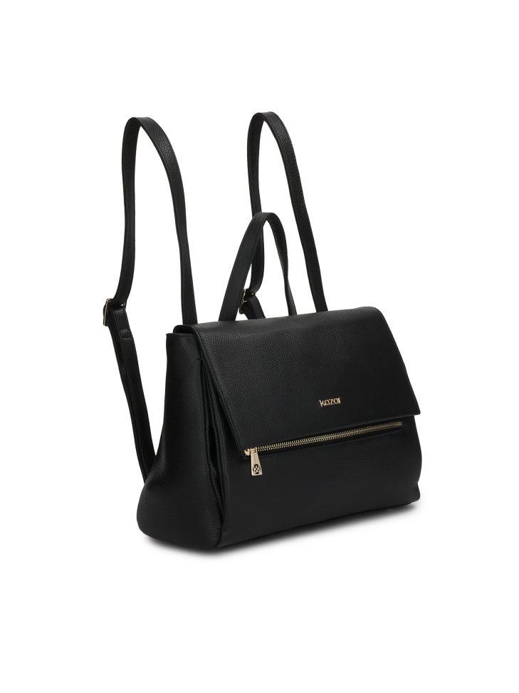 Zaino in pelle con patta MELAINE