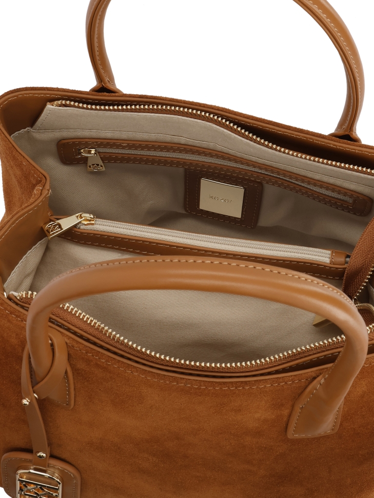 Borsa e tracolla in pelle scamosciata NOELLA S