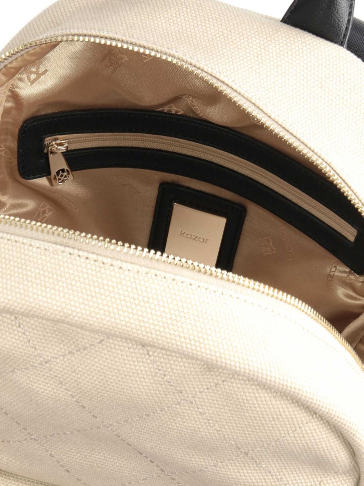 Zaino da donna beige e nero MILLY